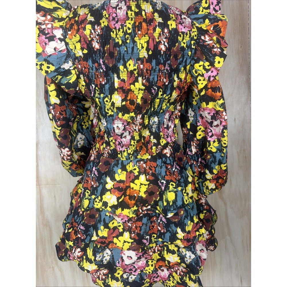 Anthropologi Cleobella Amerie Mini Dress Size M Ruffled Boho Cottagecore - Picture 5 of 10